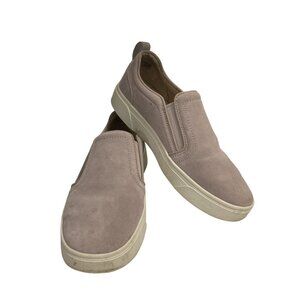 Vionic Womens Size 7 Taupe Suede Slip-On Sneakers  Casual Comfort shoes